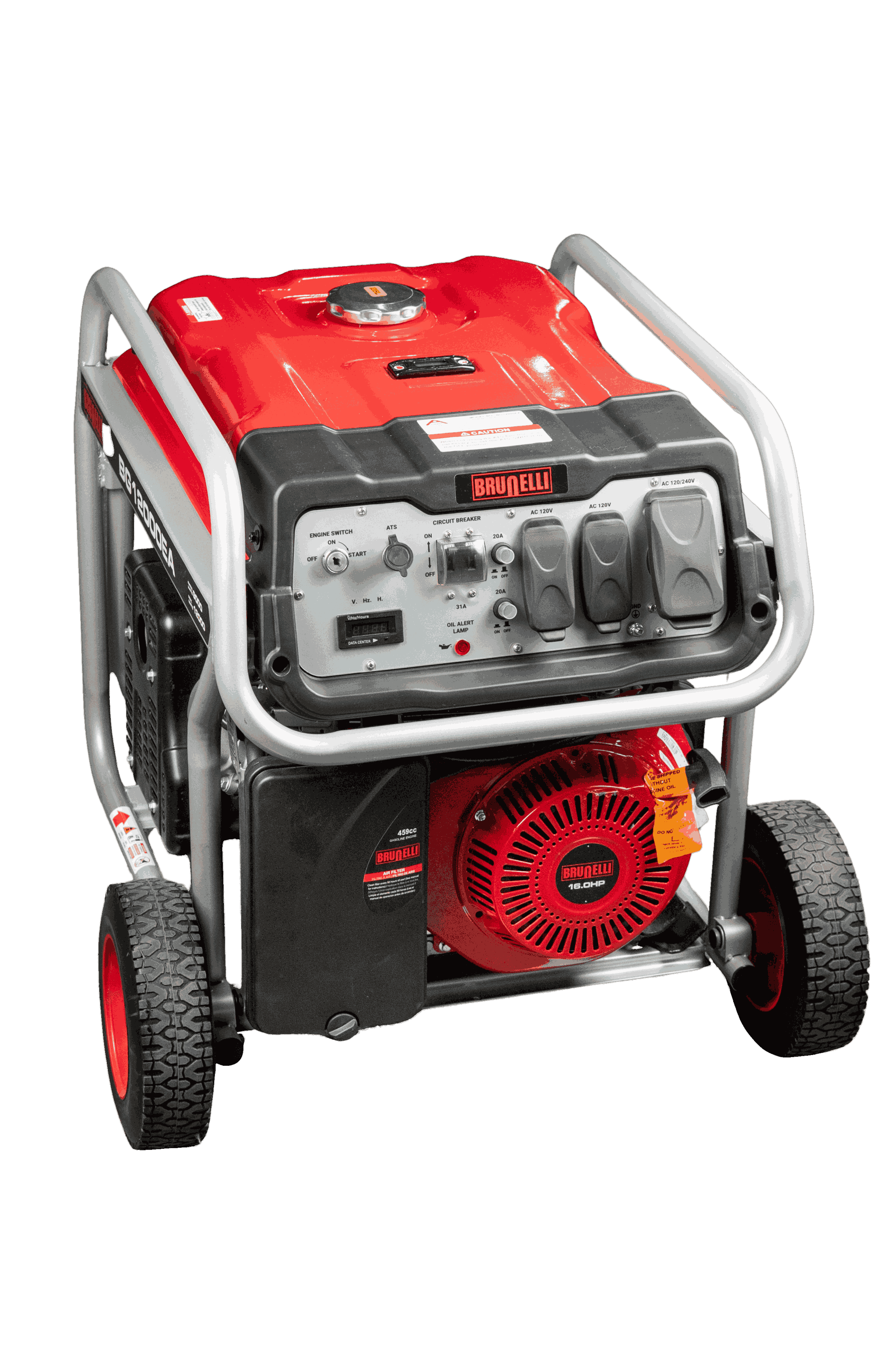 GENERADOR A GASOLINA BRUNELLI BG12000 CON ATS